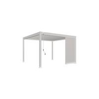 Pavillon-seitenteil 113x235cm Wetterfest - Weiß, Basics, Metall (113/235/10cm) - Gardenson