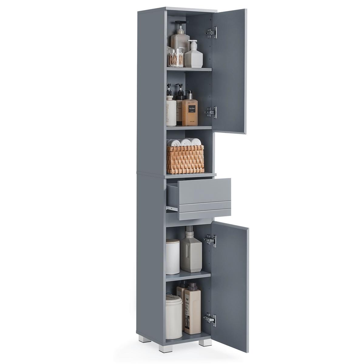 Hochschrank Bbc560p36 - Grau, Trend, Holzwerkstoff (30/170/30cm) - MID.YOU
