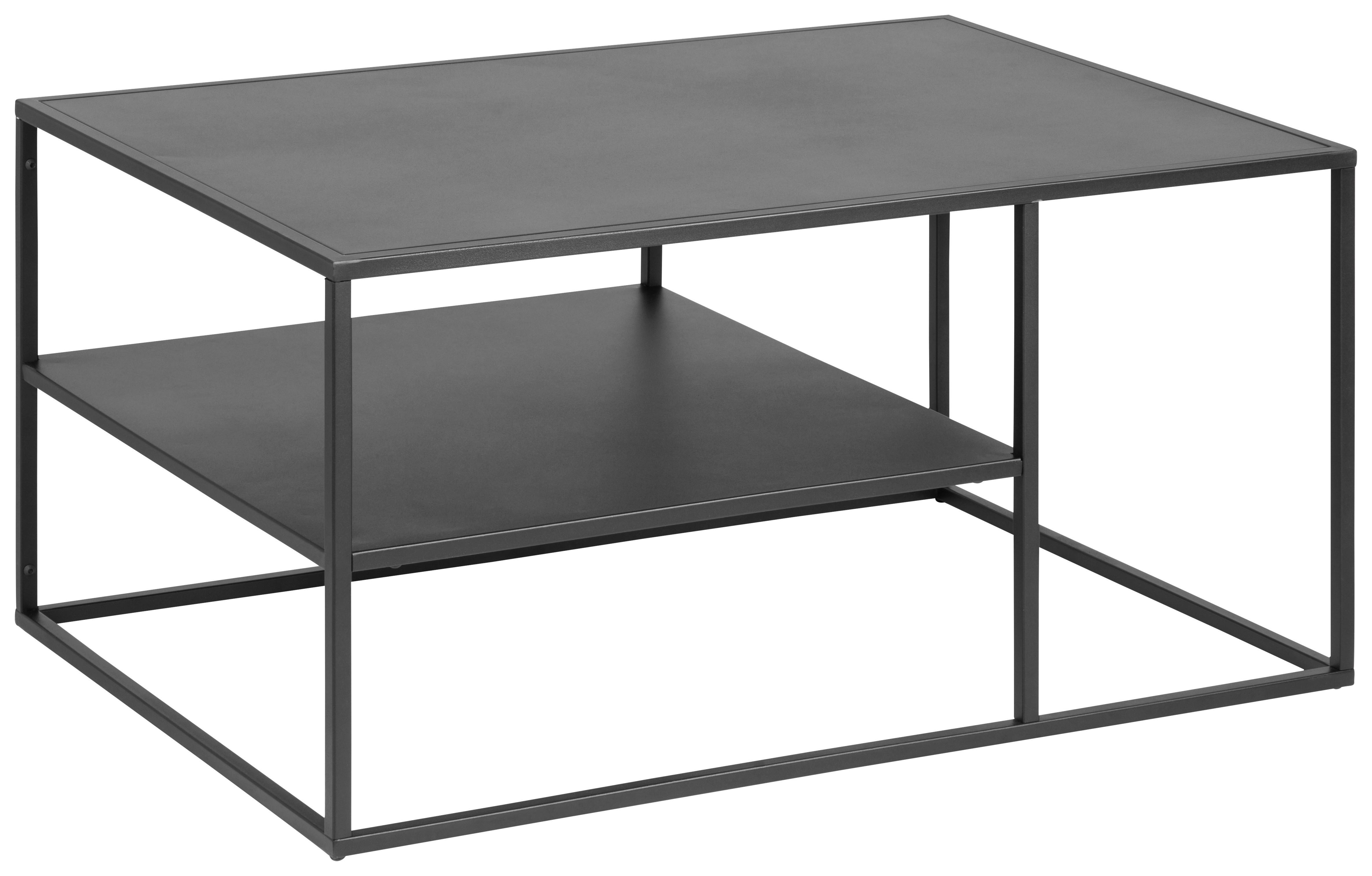 Konferenční Stolek Virum Černá - černá, Trend, kov (90/60/45cm) - Carryhome