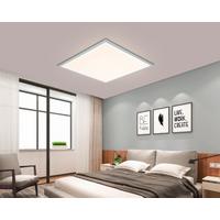 STROPNÉ LED SVIETIDLO CORNELIUS -AKT- - biela/strieborná, Modern, kov/plast (60/60/7,5cm) - Mömax