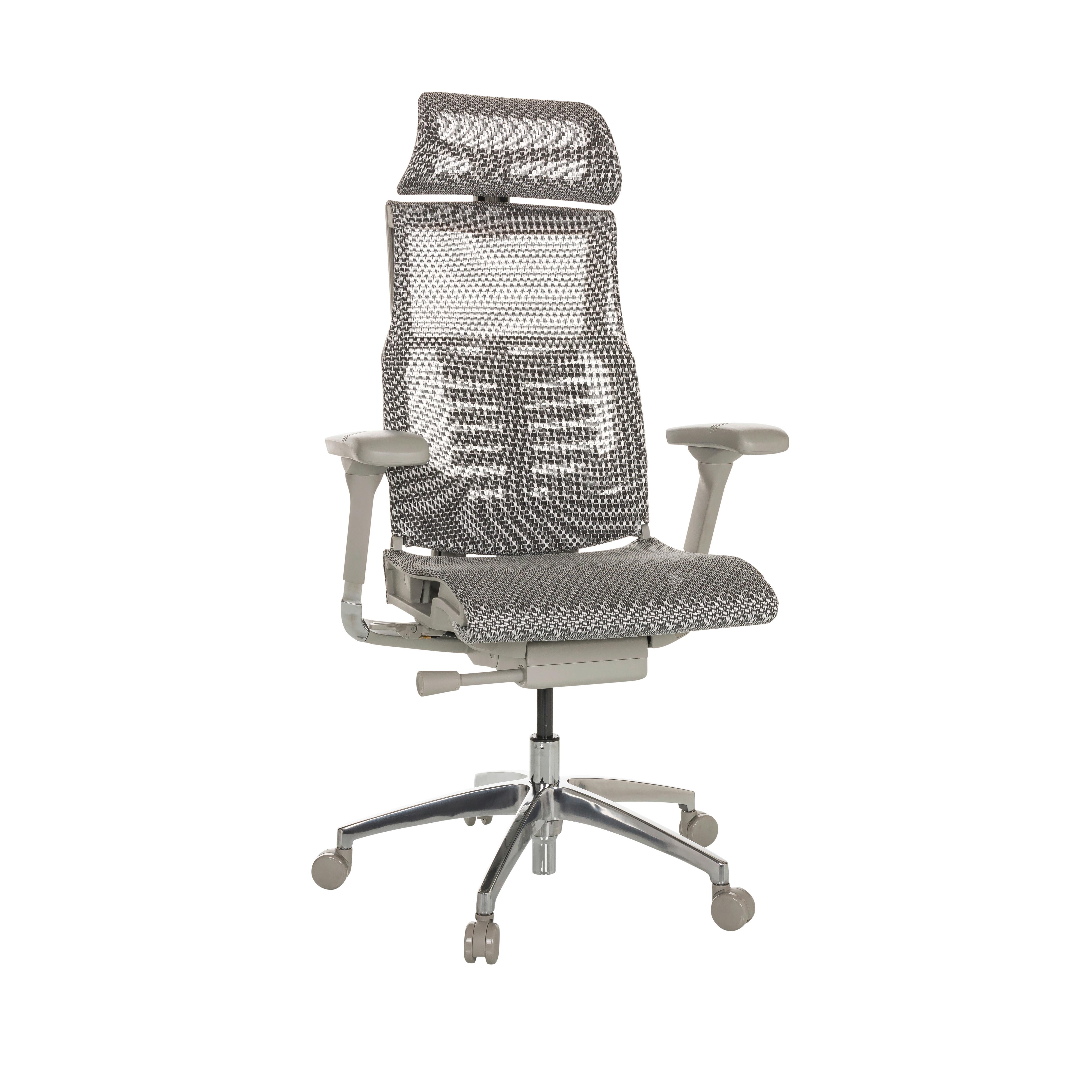 Drehstuhl Dynafit II G - Hellgrau/Alufarben, Basics, Kunststoff/Textil (67/119-135/60cm) - MID.YOU