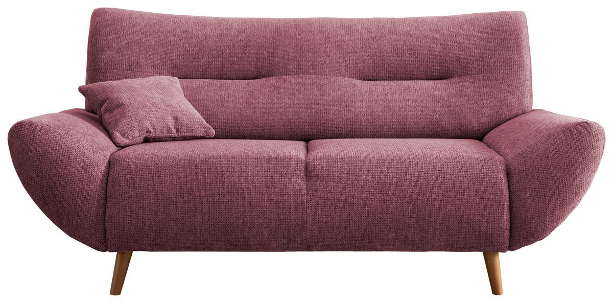 2-Sitzer-Sofa Drago Brombeere - Wildeiche/Brombeere, MODERN, Holz/Textil (173/81/90cm) - MID.YOU