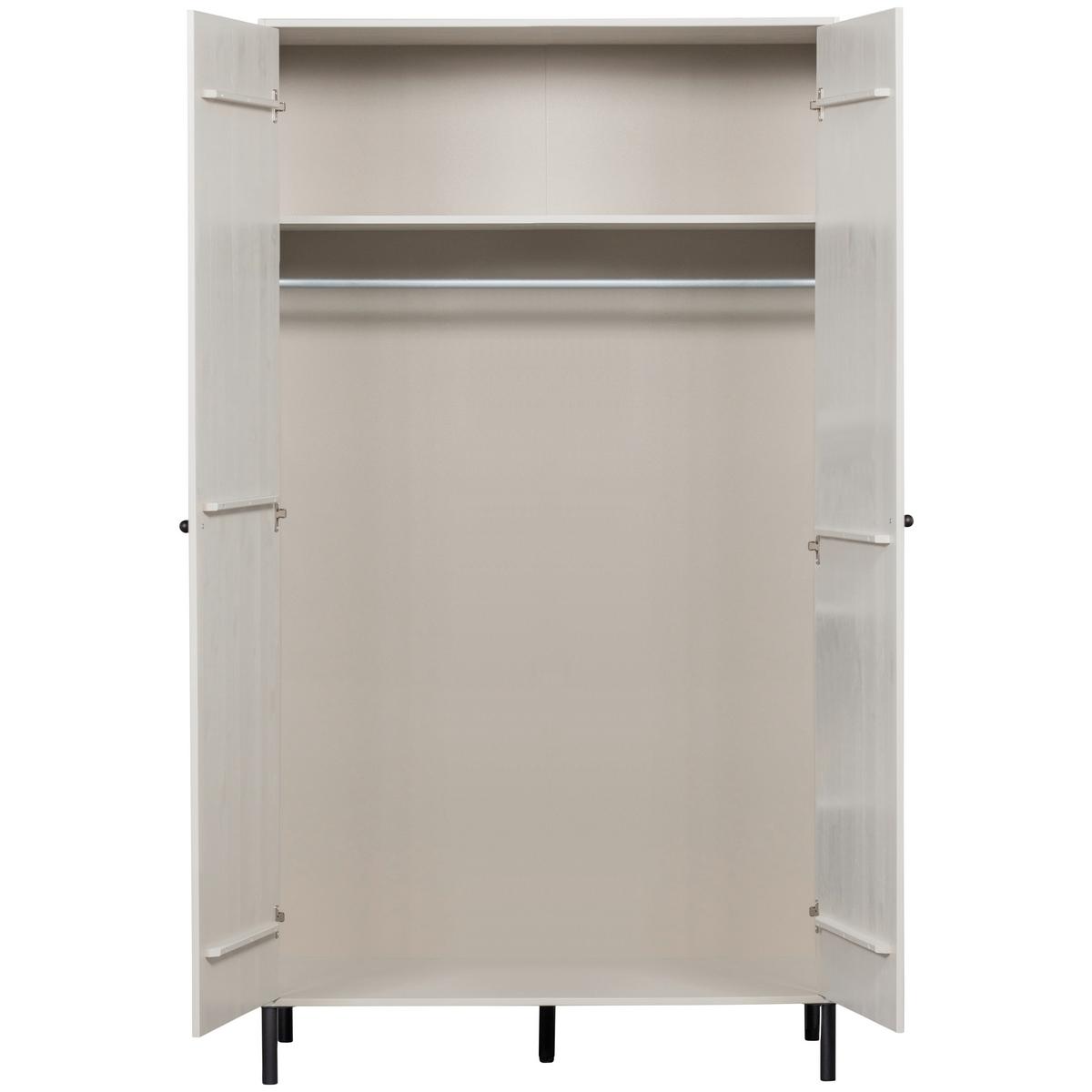 DREHTÜRENSCHRANK Xina Grau B: 110cm - Grau, Basics, Holz (110/202/58cm) - MID.YOU