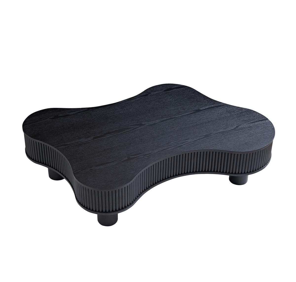 Couchtisch Schwarz B: 77 Cm - Schwarz, MODERN, Holzwerkstoff (116/77/32cm) - Livetastic