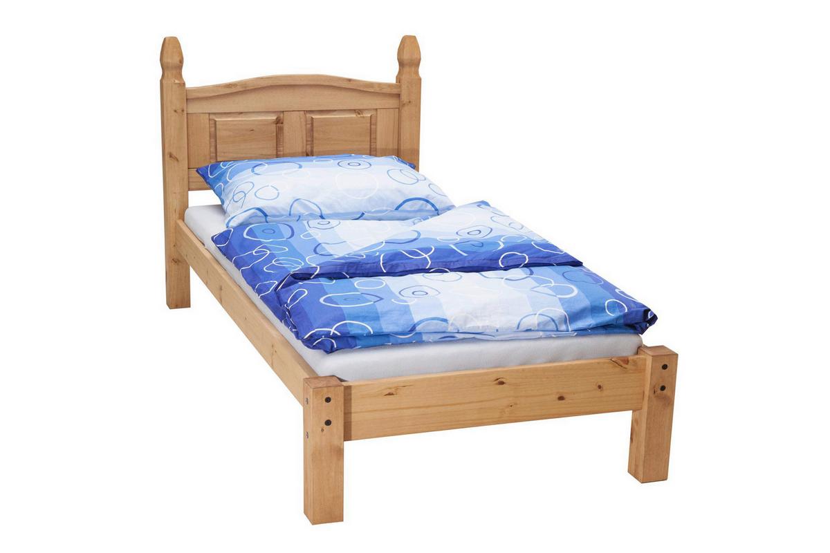 BETT Naturfarben 90x200cm - Naturfarben, Basics, Holz (90/200cm) - Livetastic