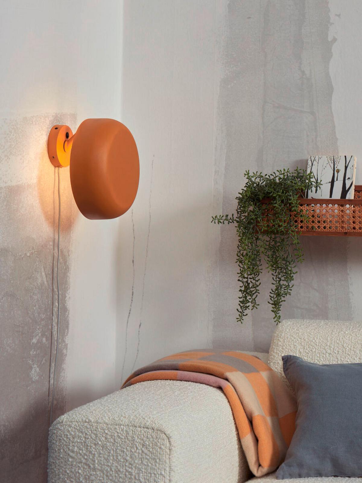 Wandleuchte Porto - Orange, Trend, Metall (25/25/18cm) - It's about Romi