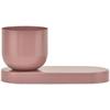 Obal na květináč LIO - starorůžová, kov (27/13/12cm) - Mömax