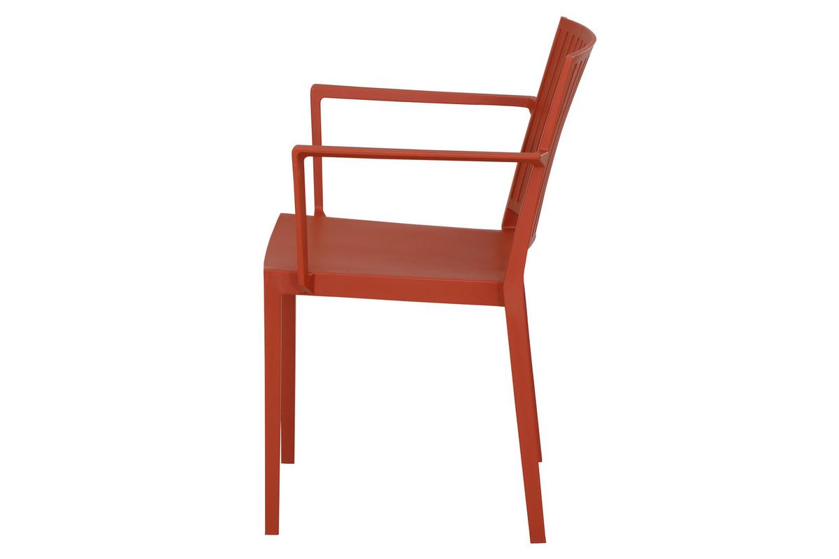 Stapelstuhl T20109 - Rot, Basics, Kunststoff (57/80/56cm) - Siena Garden