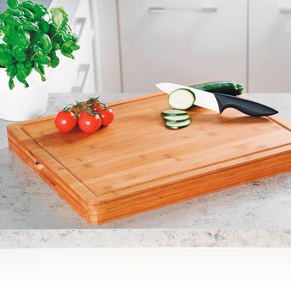 Schneidebrett Hellbraun L: 50 Cm - Hellbraun, Basics, Naturmaterialien (50/40/5cm) - Kesper