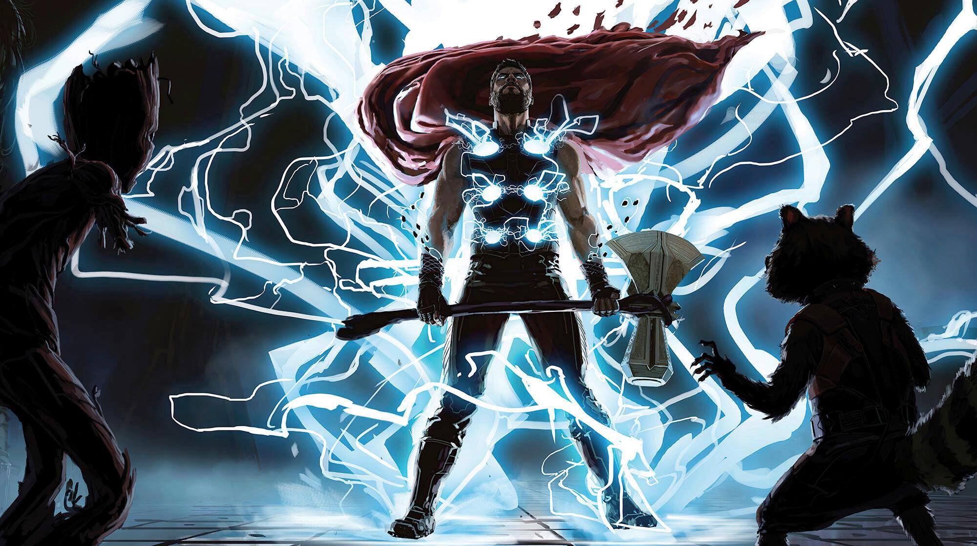 Fototapete Thor God Of Thunder - Multicolor, Trend, Textil (500/280cm)