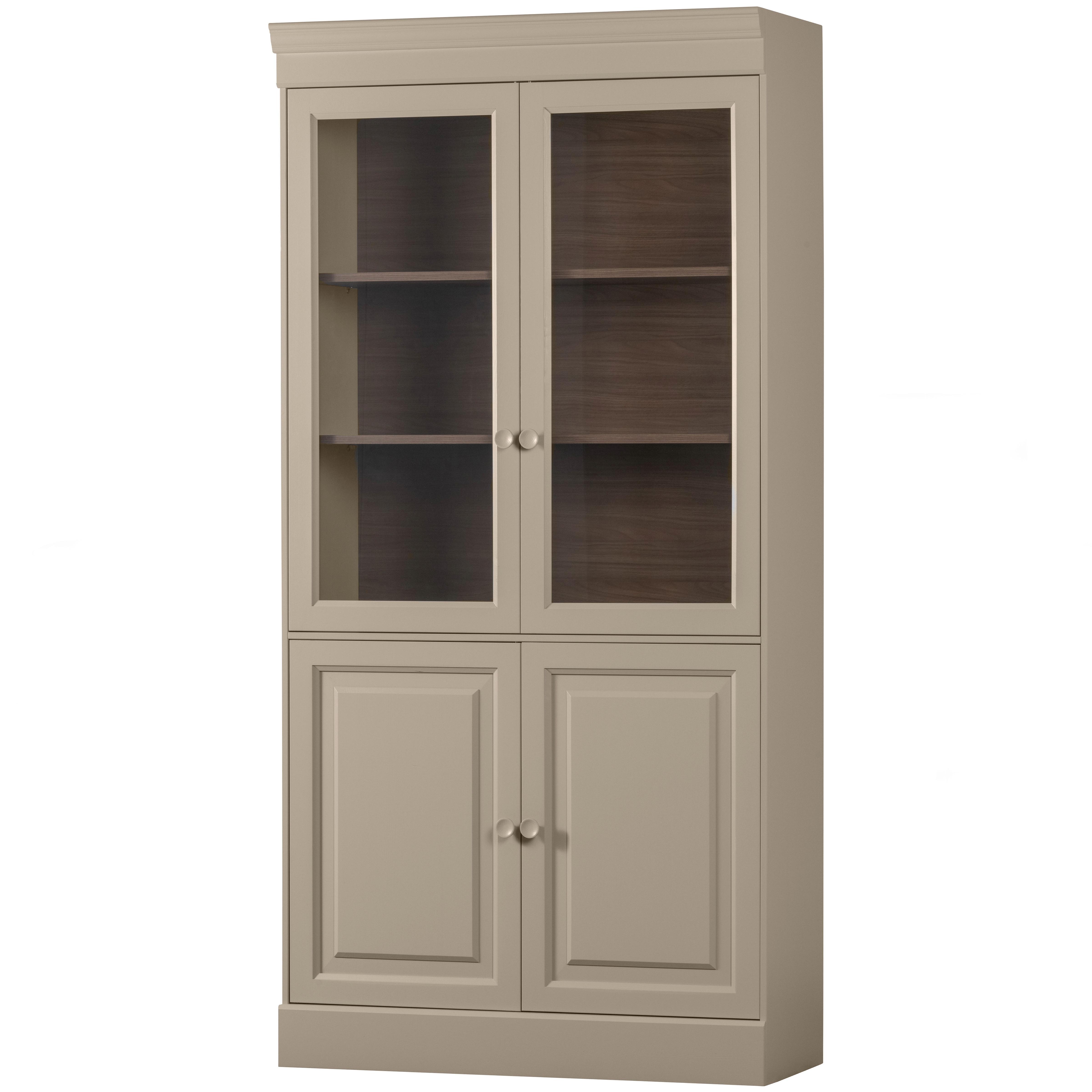 Vitrine Chow Grau B: 105cm - Grau, Design, Holz (105/215/40cm) - Livetastic