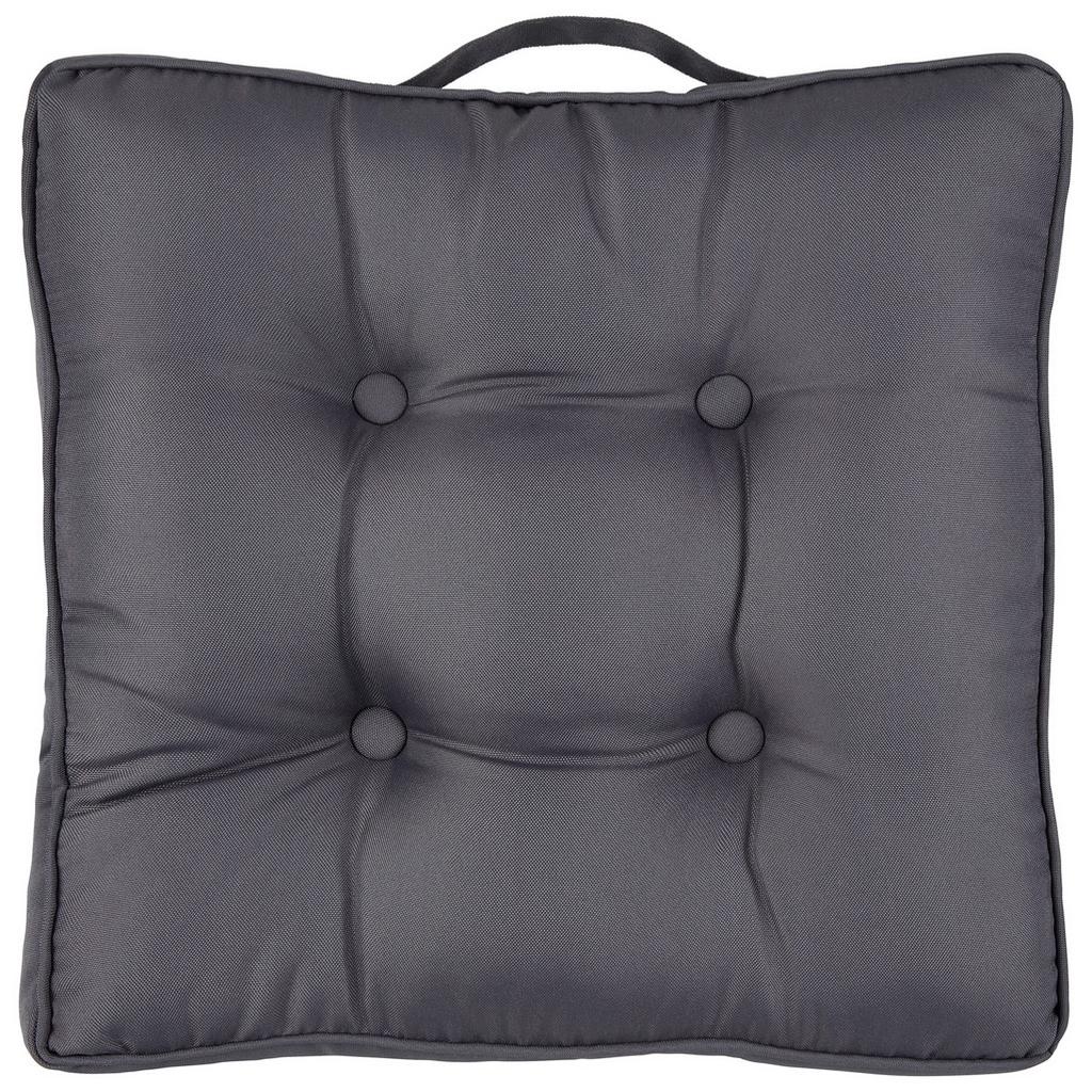 Sitzkissen 43x43x8 Cm Anthrazit
