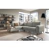 Ecksofa Alika, Grau S: 204x260 cm - Eschefarben/Grau, MODERN, Textil (204/260cm) - Trendmanufaktur