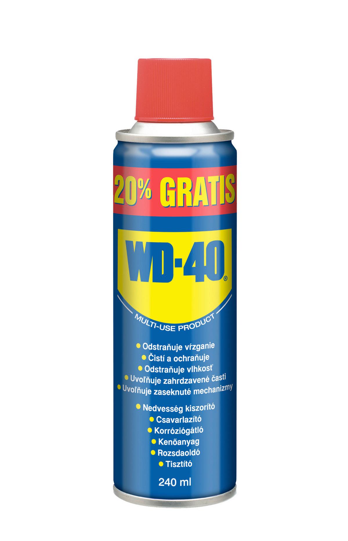 Univerzális Spray Wd40 240ml - műanyag/fém