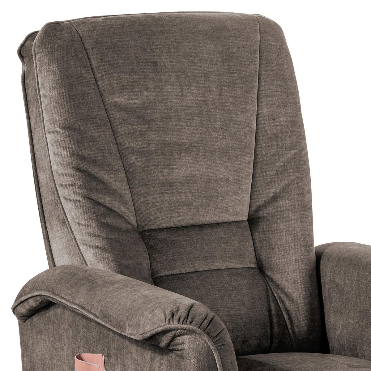 Fernsehsessel Harry Braun B: 77 Cm - Schwarz/Braun, Design, Textil (77/107/88cm) - Livetastic