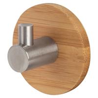 Klebehaken Bamboo Selbstklebend Holz/Metall - Holz/Metall (5,5/8/3,8cm)