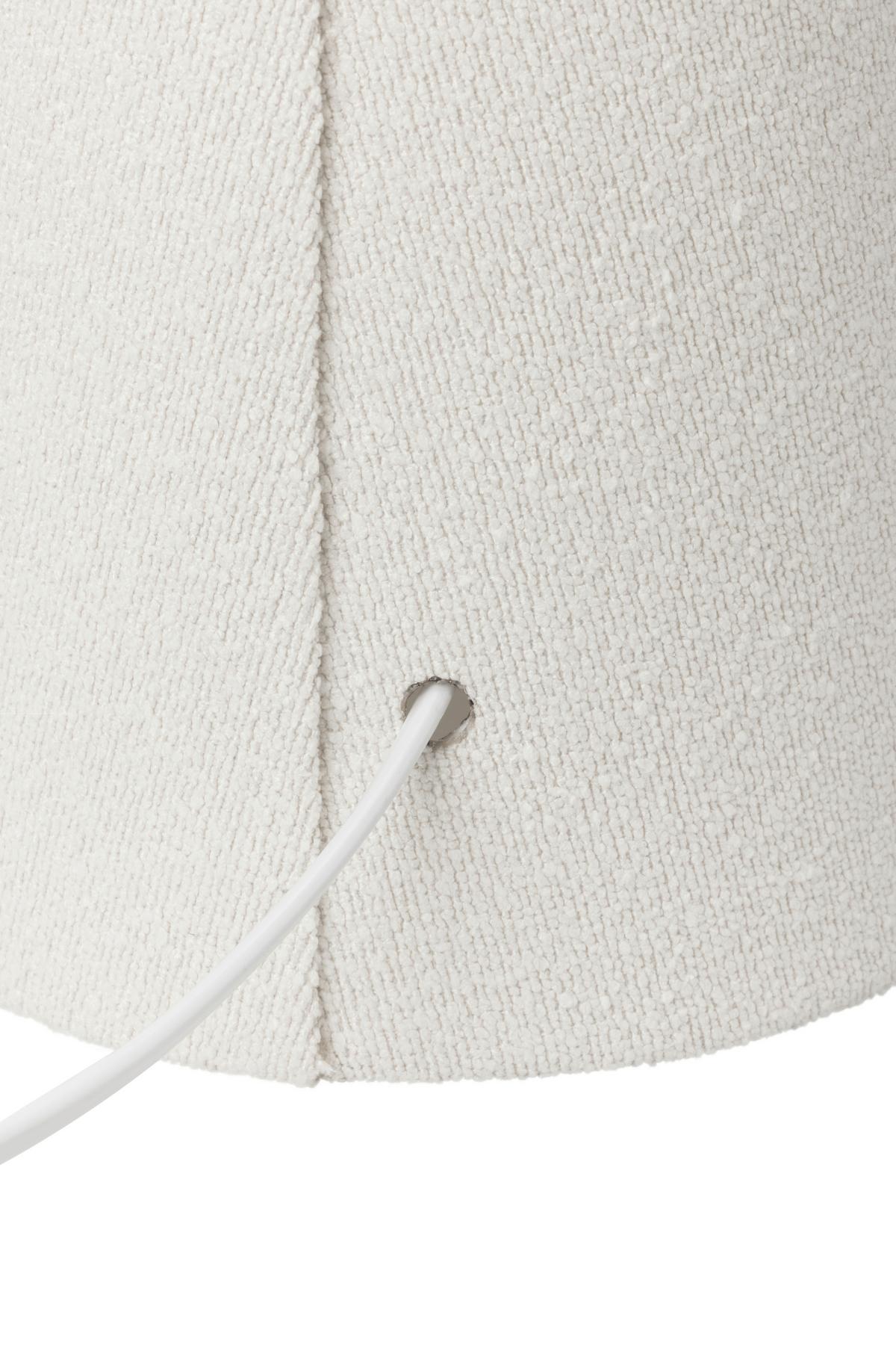 STOLNÍ LAMPA WITE - bílá, Moderní, kov/textil (15/15/38cm) - Mömax