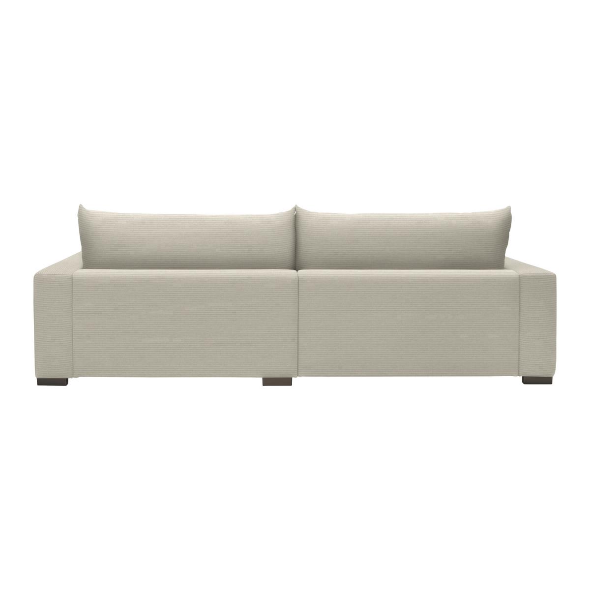 Mega pohovka PEDRO 1200, krémový manšestr - krémová, Moderní, kov/dřevo (261/83/124cm) - Mömax