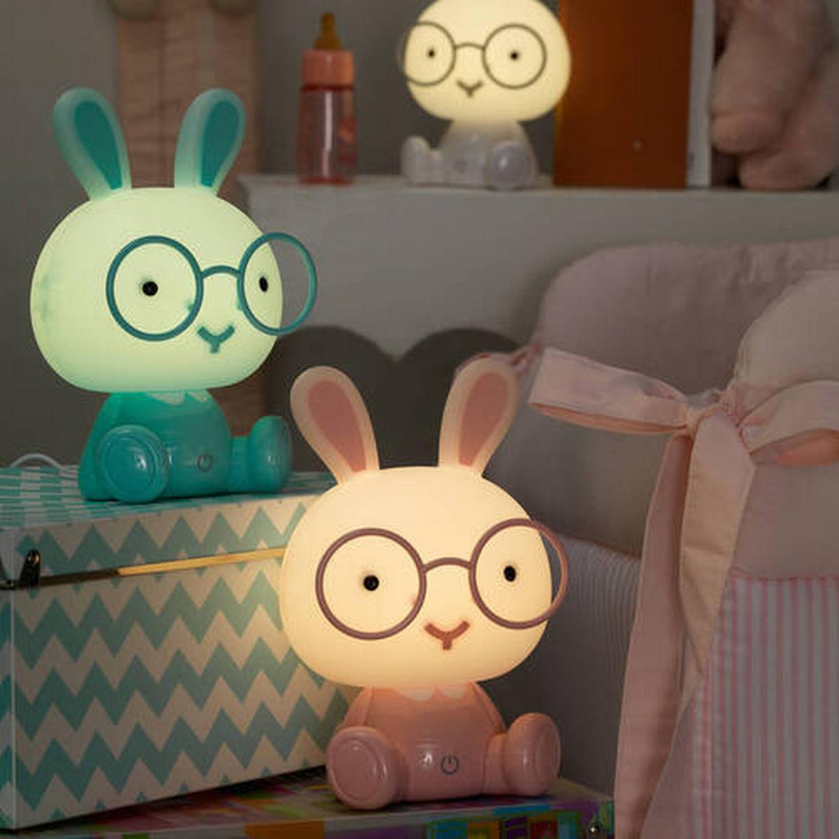 Kindertischleuchte 071/lc - Hellblau, Basics, Kunststoff (14/14/22cm)