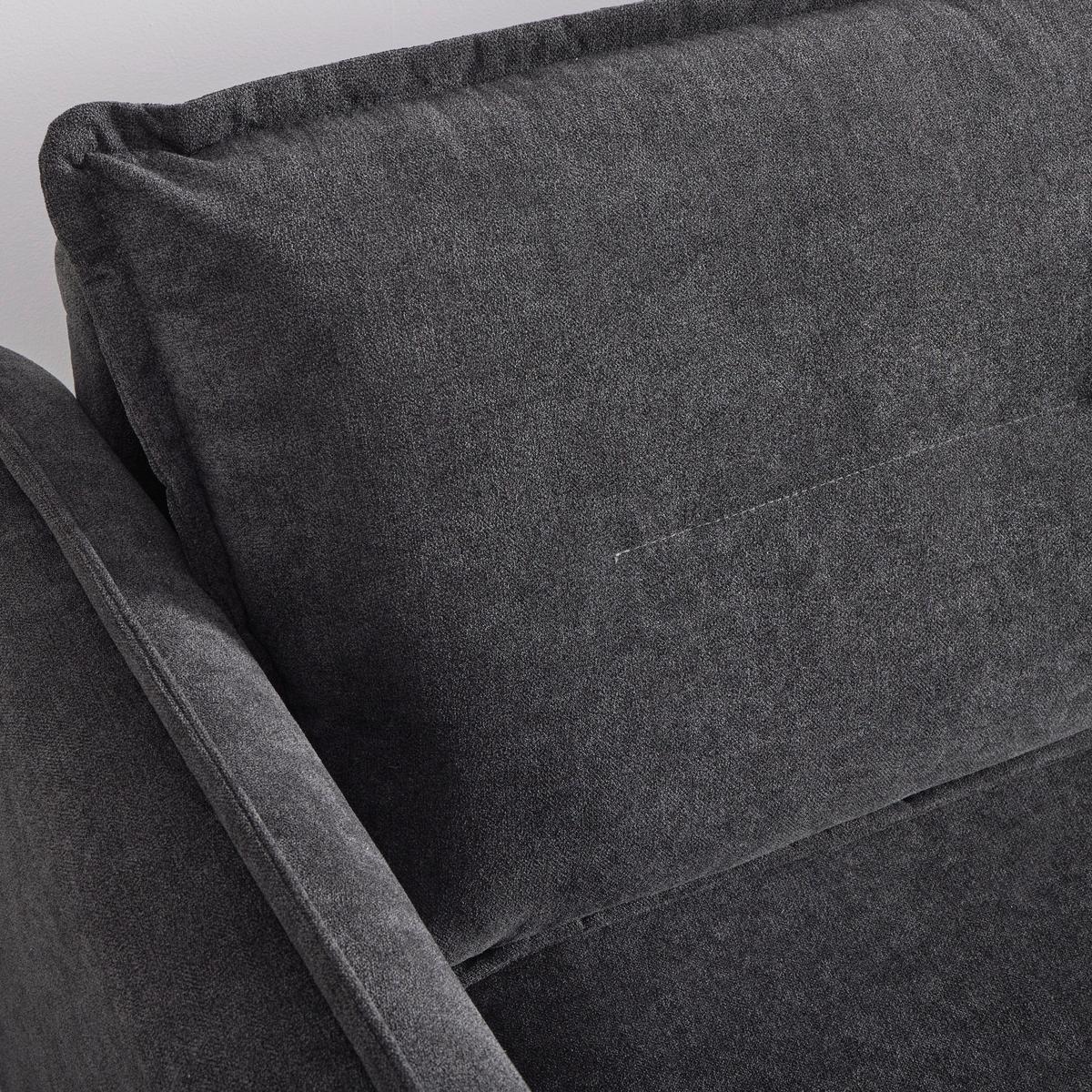 Sedací souprava DAJANA, tmavě šedá - černá/tmavě šedá, Moderní, dřevo/textil (251/102/173cm) - P & B