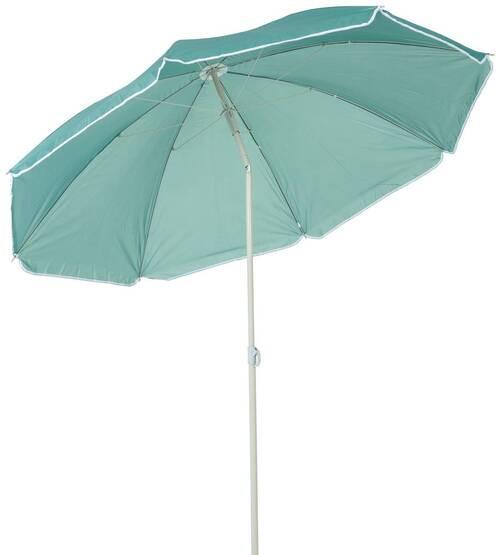 Sonnenschirm Sophie II Dh: 180x190 cm Grün - Türkis/Anthrazit, KONVENTIONELL, Textil/Metall (180/190cm) - Ondega