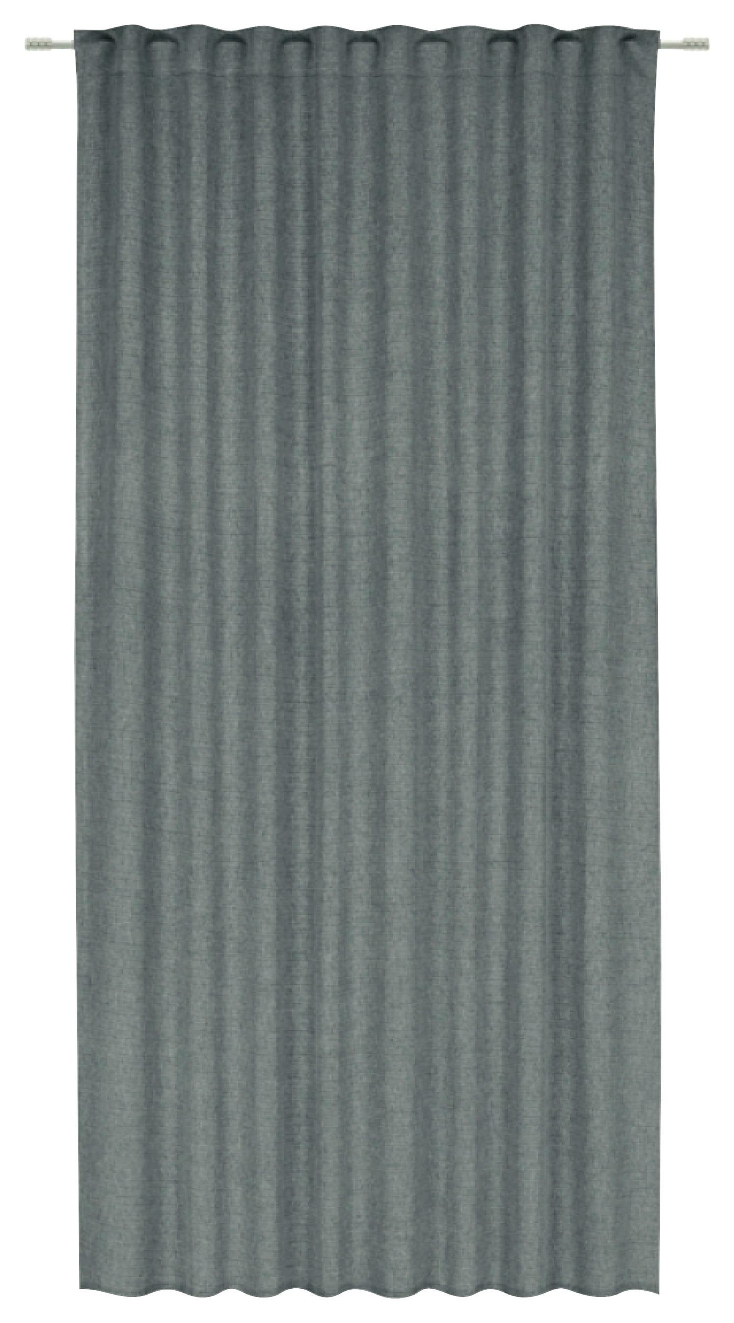 Verdunkelungsvorhang Anna - Anthrazit, ROMANTIK / LANDHAUS, Textil (135/175cm) - James Wood