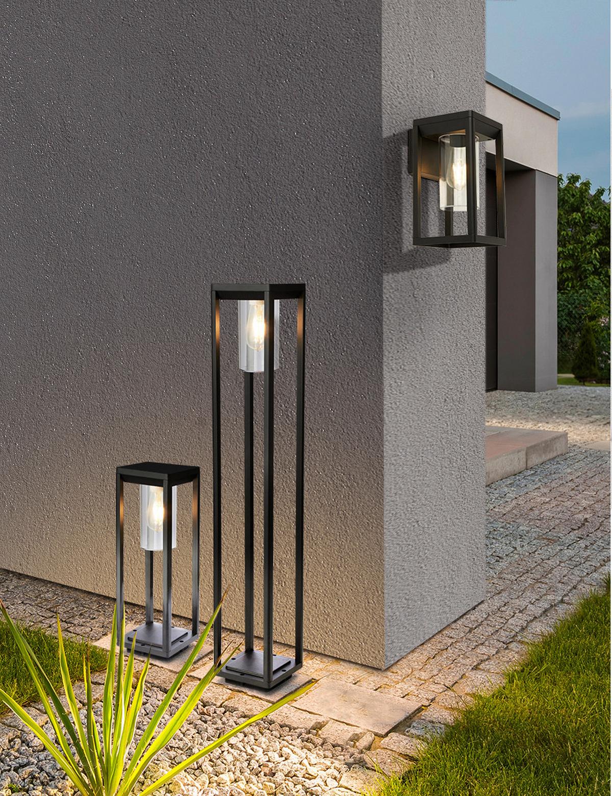 Außenwandleuchte Atlanta Outdoor 28731bk - Schwarz, Basics, Kunststoff/Metall (15/27cm)