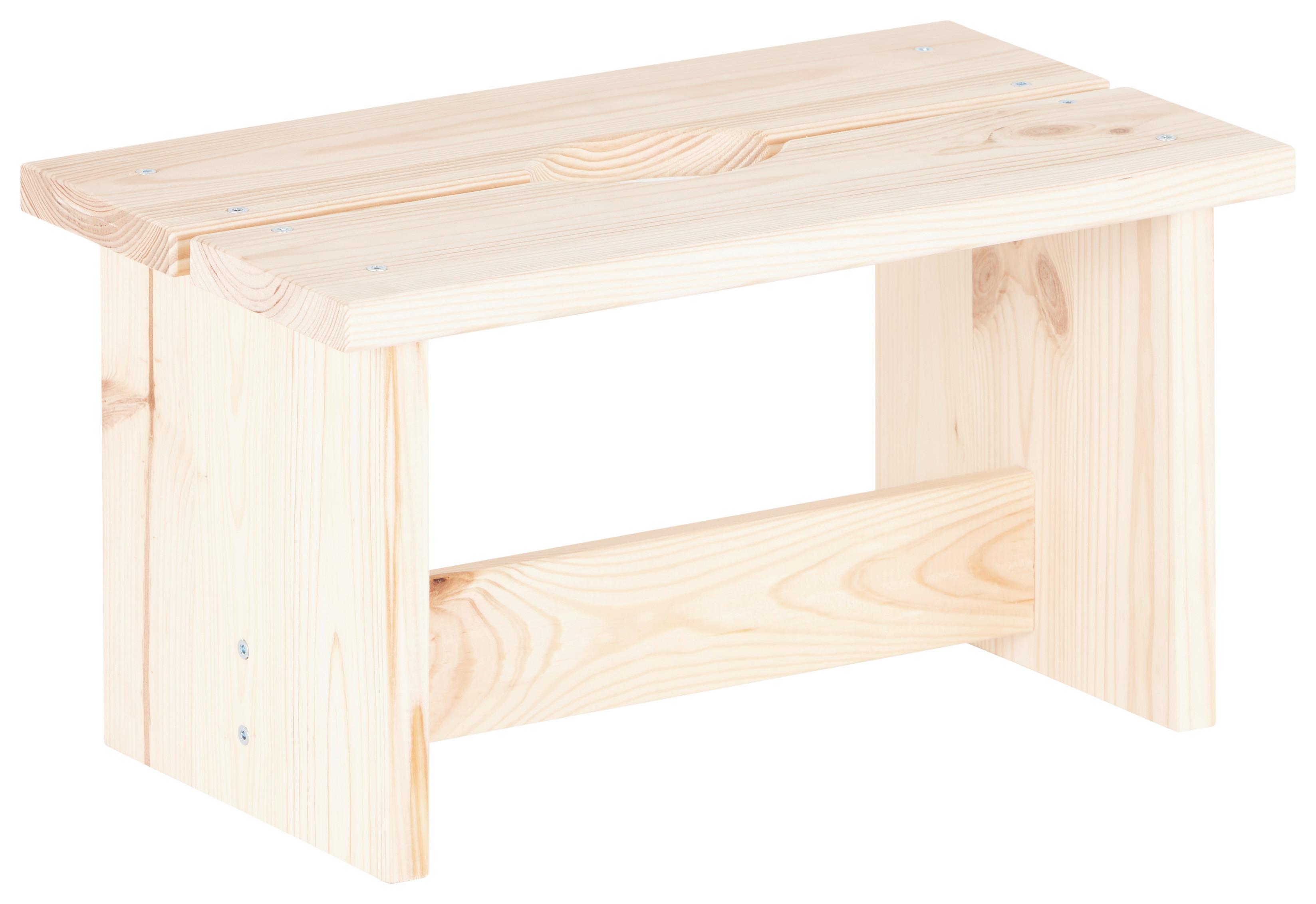 Taburetka drevo borovica - Modern, drevo (40/20/23cm)