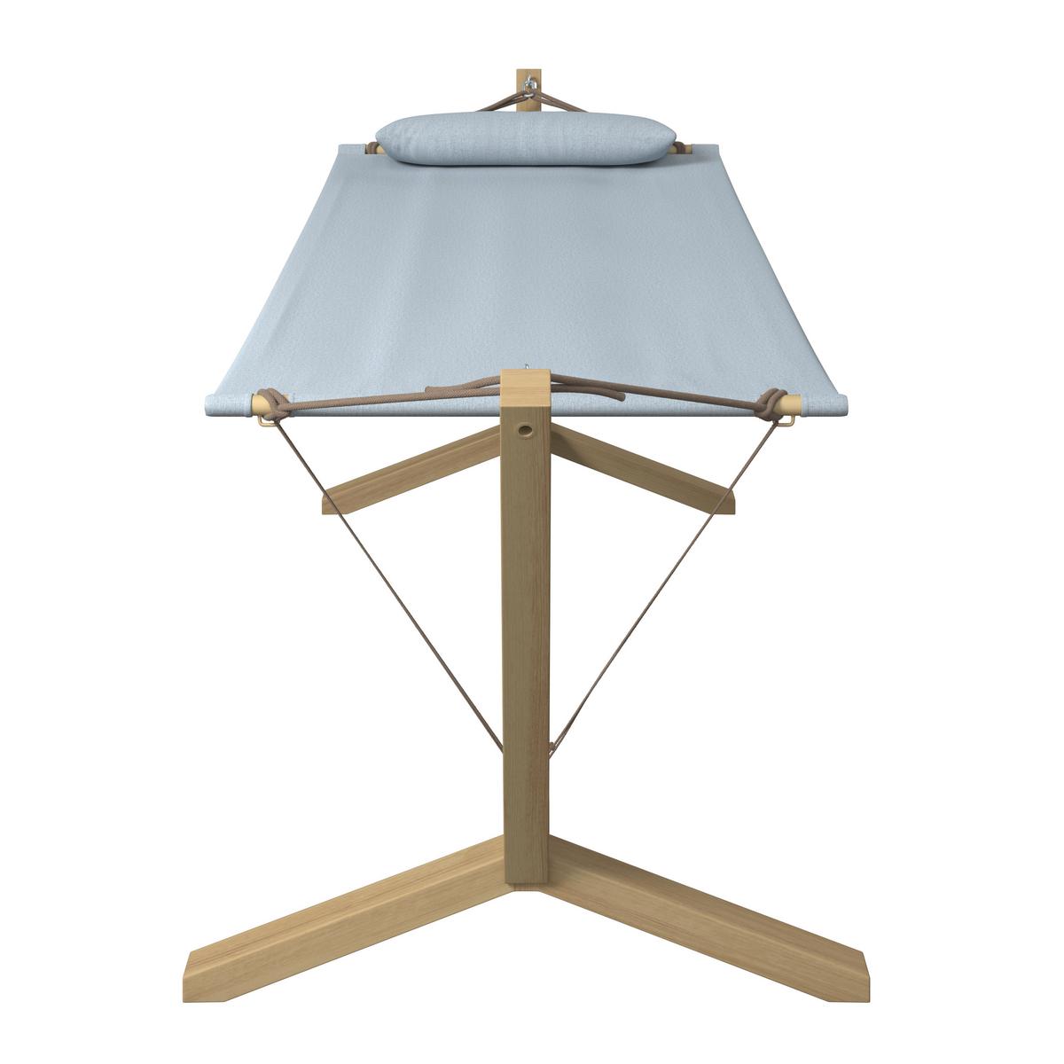 Hängematte Cesena - Gelb/Hellgrau, MODERN, Textil/Metall (296/111/108cm) - Beldano