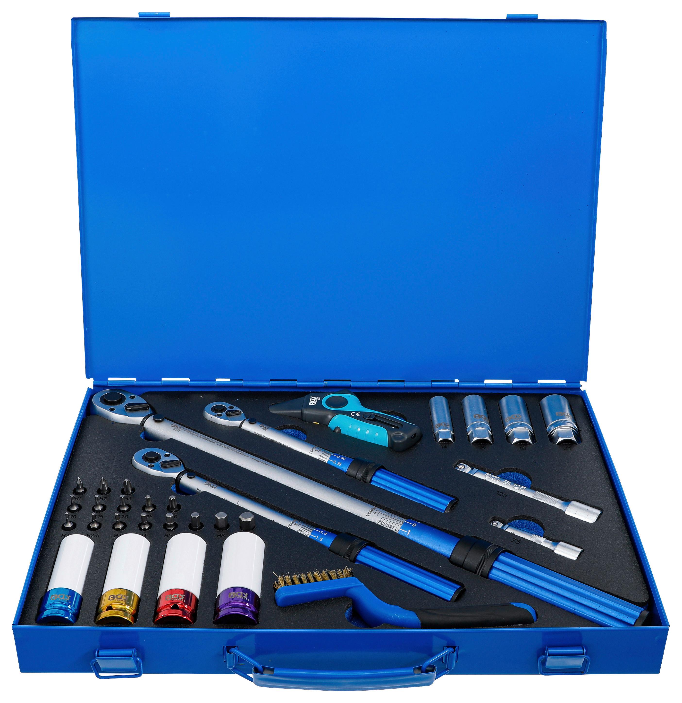 Drehmomentschlüsselset Schlüssel-Satz - Blau, Basics (46,5/34/5,3cm)