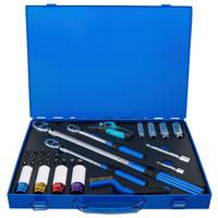 Drehmomentschlüsselset Schlüssel-Satz - Blau, Basics (46,5/34/5,3cm)