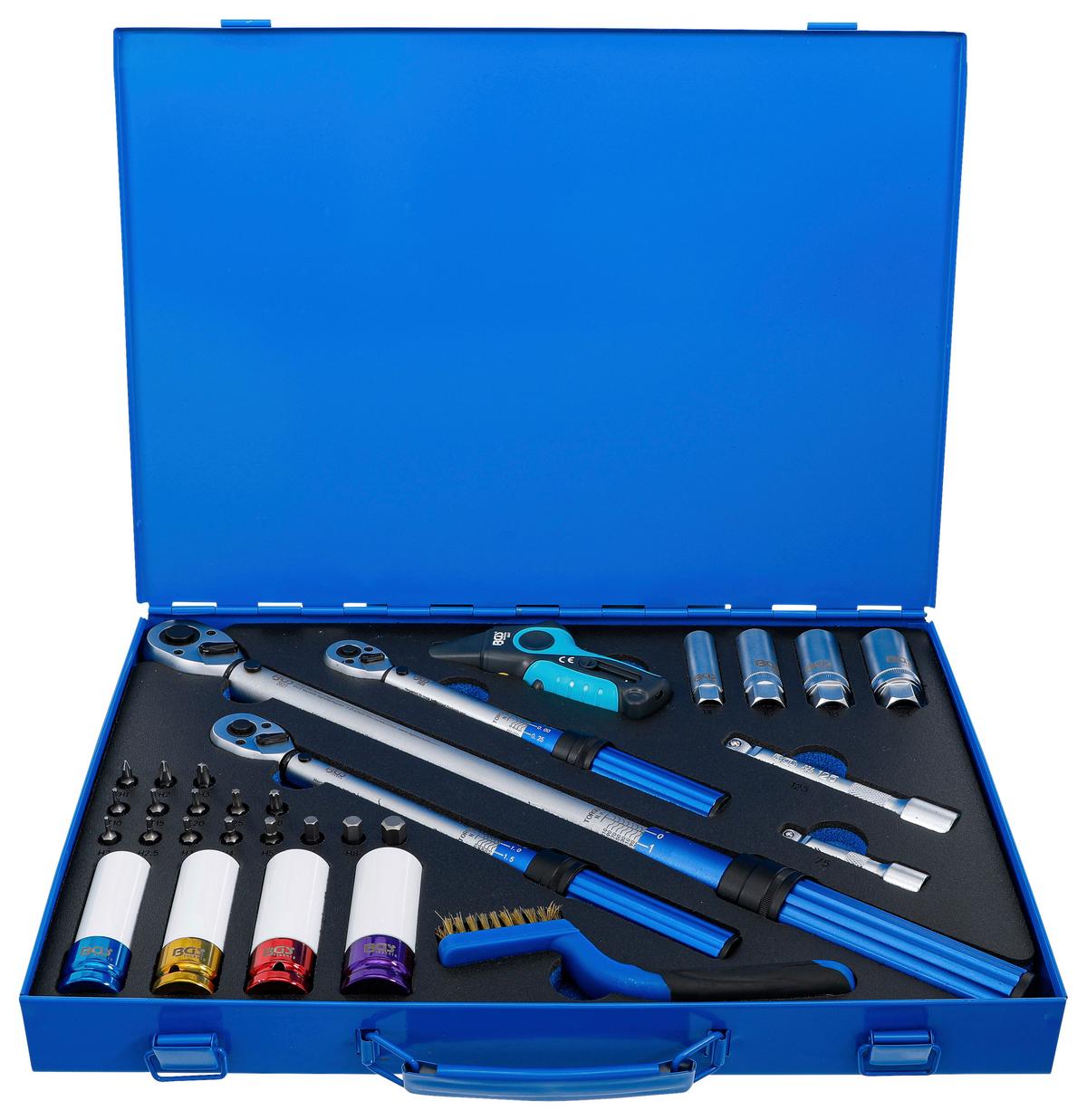 Drehmomentschlüsselset Schlüssel-Satz - Blau, Basics (46,5/34/5,3cm)