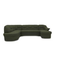 Wohnlandschaft Sarafina Grün - Schwarz/Grün, KONVENTIONELL, Textil (180/295/146cm) - MID.YOU