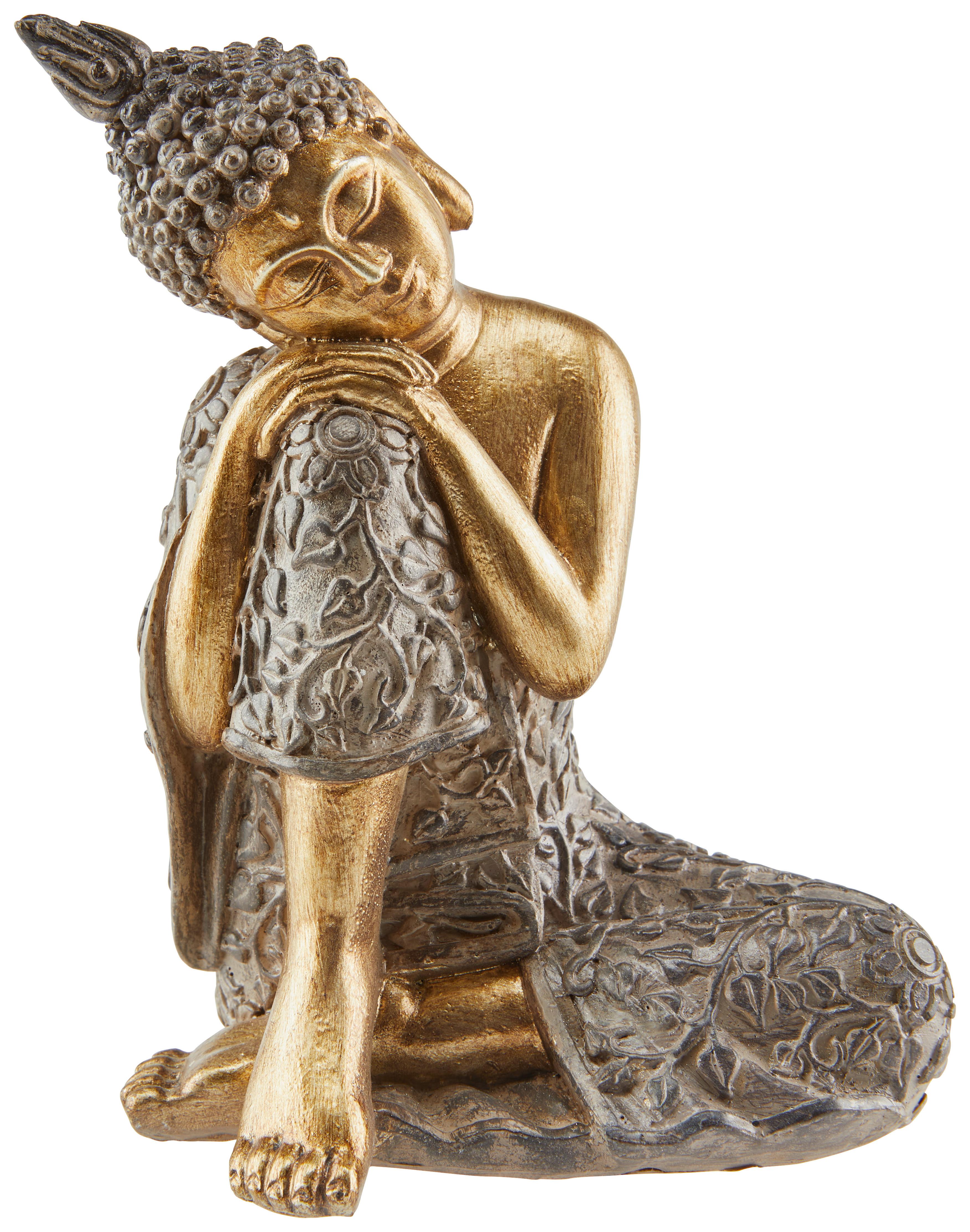 Buddha Tara - Goldfarben/Braun, LIFESTYLE, Kunststoff (11,5/8,5/14cm) - Luca Bessoni