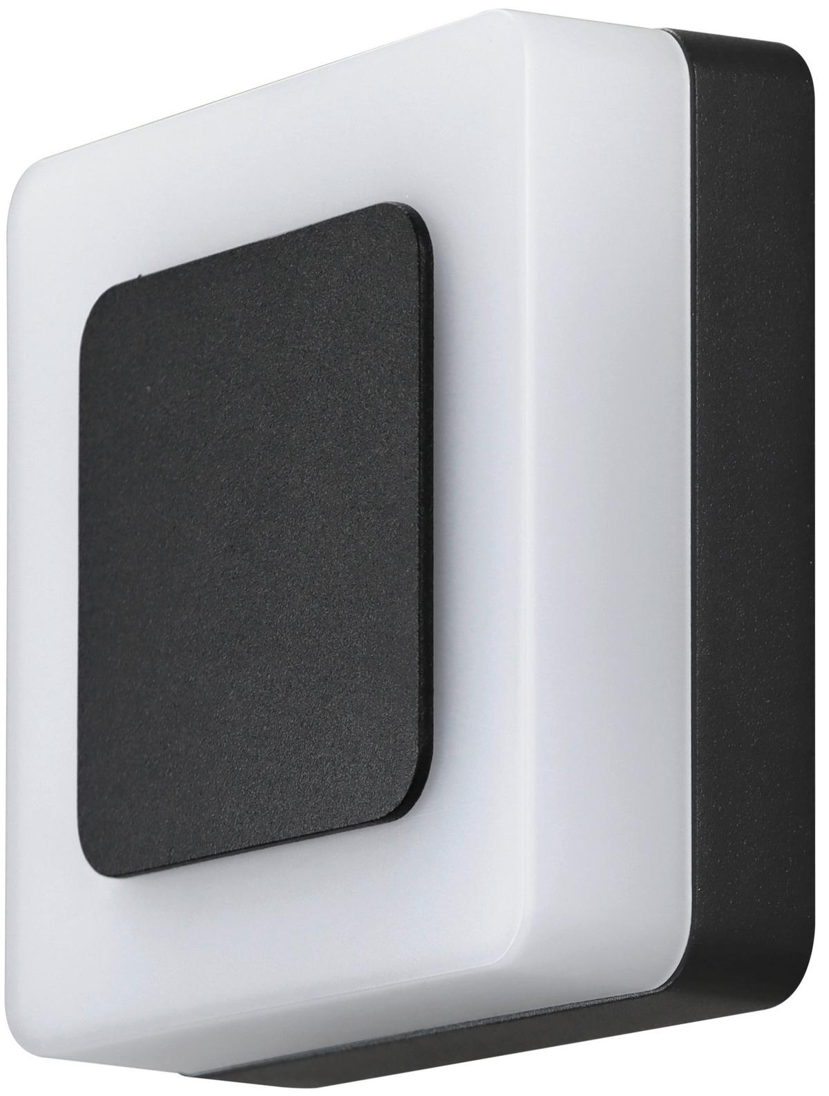 Außenwandleuchte 2528000391696 Castor - Schwarz, Design, Metall (13,5/13,5/4,8cm)