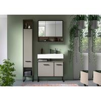 Badezimmer Bagno Schwarz/kaschmir B:110cm - Kaschmir/Schwarz, MODERN, Holzwerkstoff (110cm) - MID.YOU