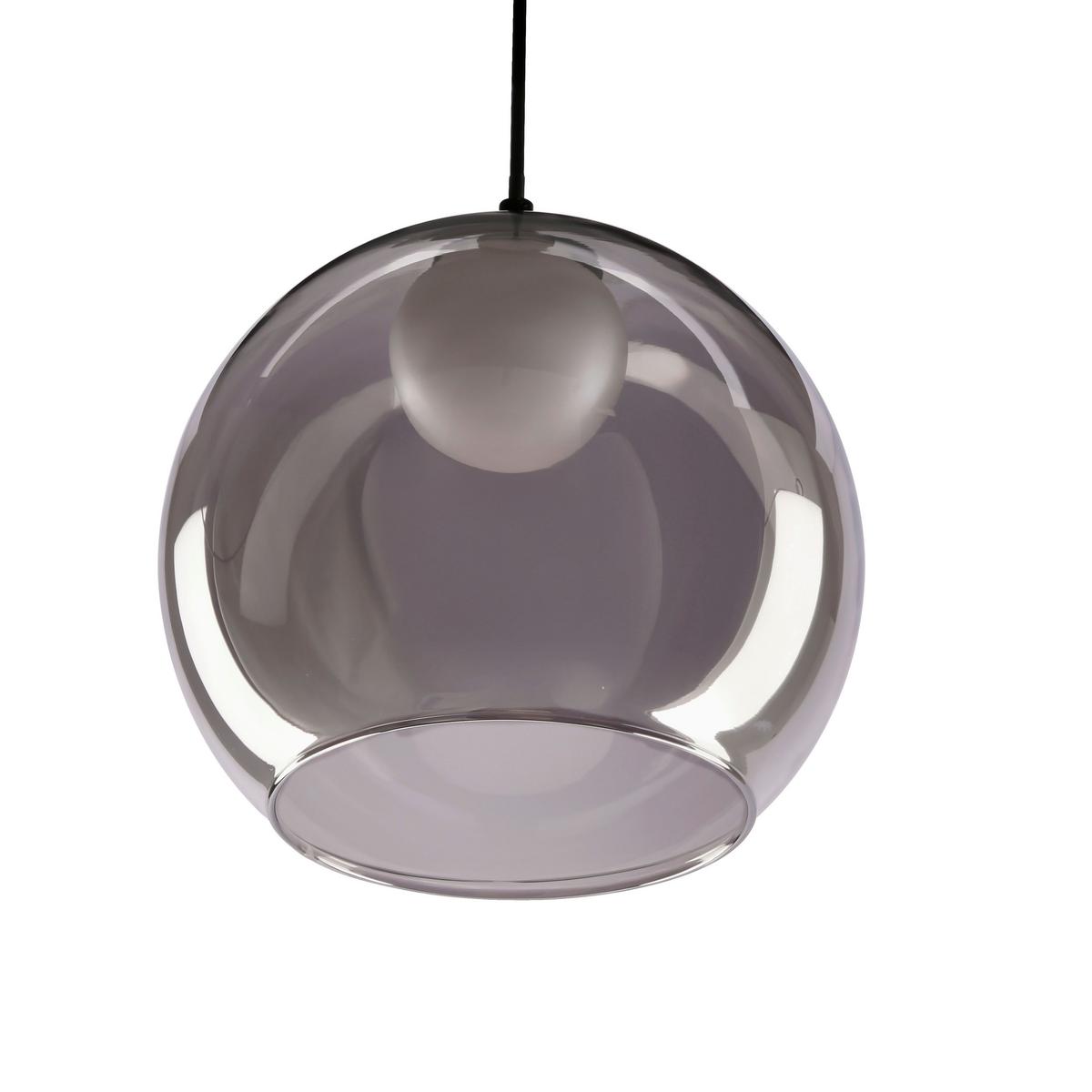 Pendelleuchte 31-38333 Brin - Schwarz/Weiß, Design, Glas/Metall (23/23/100cm)