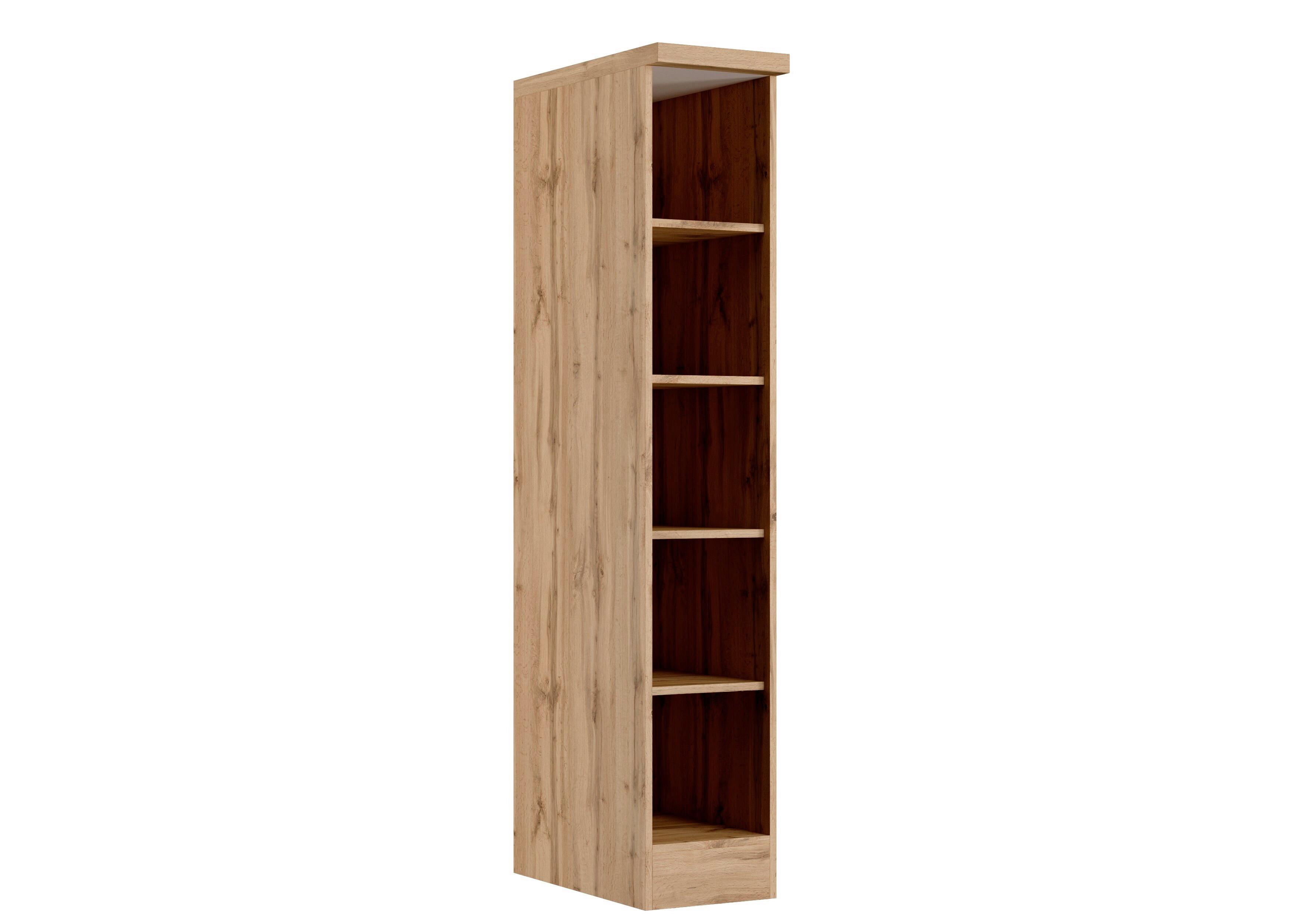 Regal Turin 30 cm Wotan Eiche - Eiche Wotan, Design, Holzwerkstoff (30/166/60cm) - Held