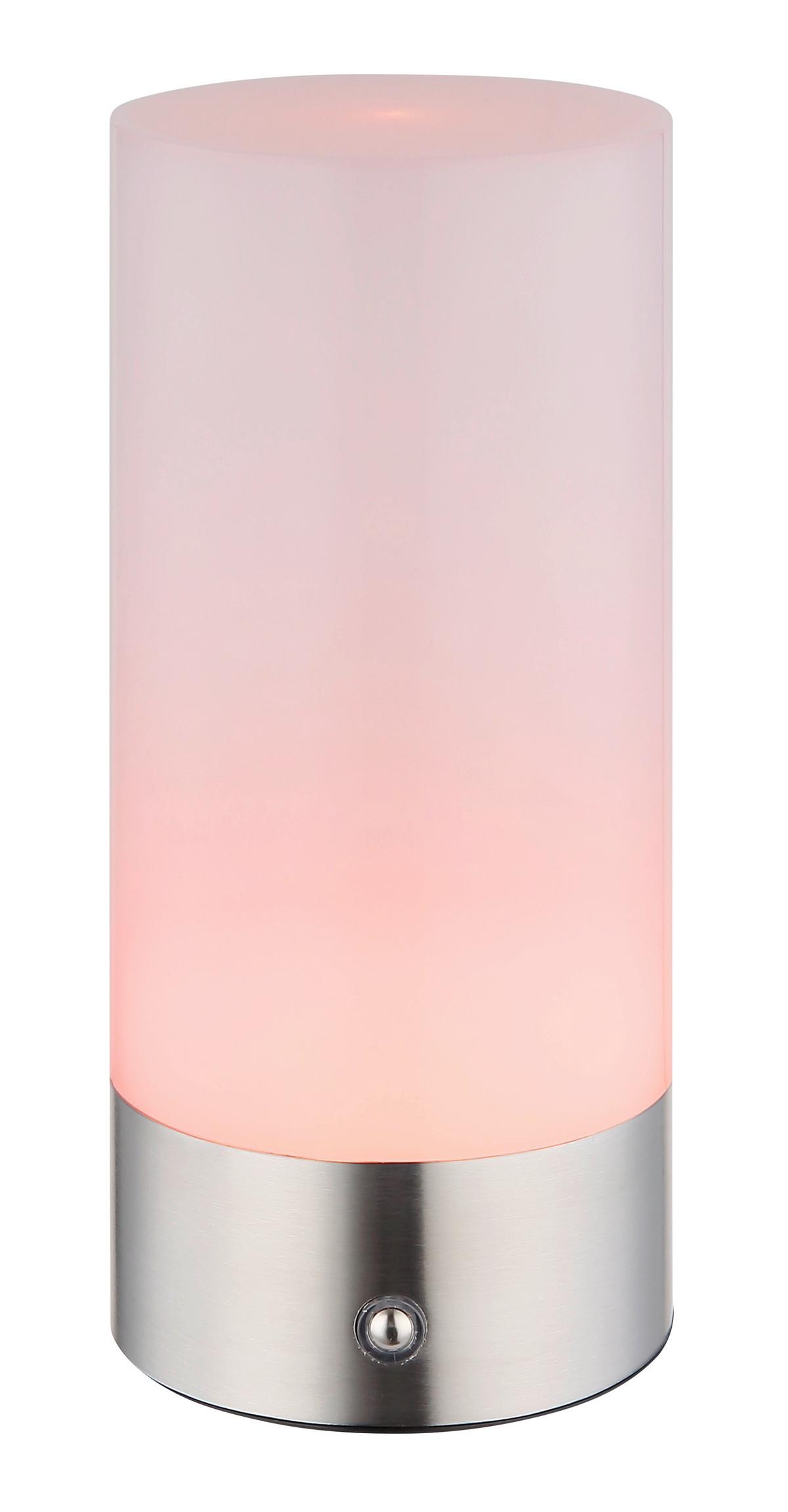 STOLNÁ LAMPA KLEIN - opálová/niklová, Konventionell, kov/plast (8,8/19cm) - Mömax