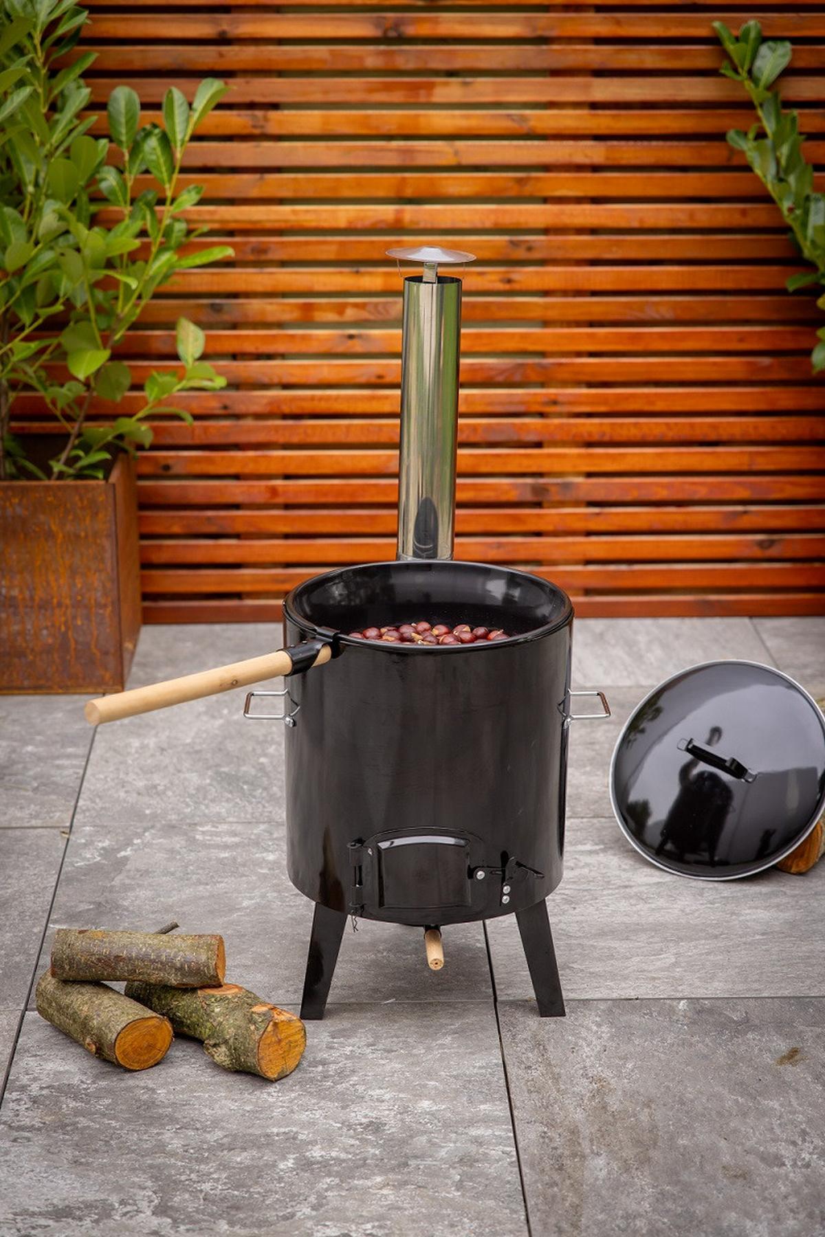 Dutch Oven Metall - Schwarz, LIFESTYLE, Metall (45,5/92/49,5cm)