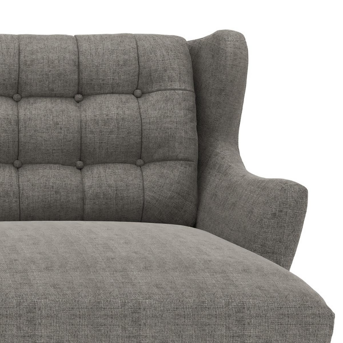 Ecksofa Henry Dunkelgrau S: 173x250 cm - Eichefarben/Dunkelgrau, KONVENTIONELL, Textil (173/250cm) - Trendmanufaktur