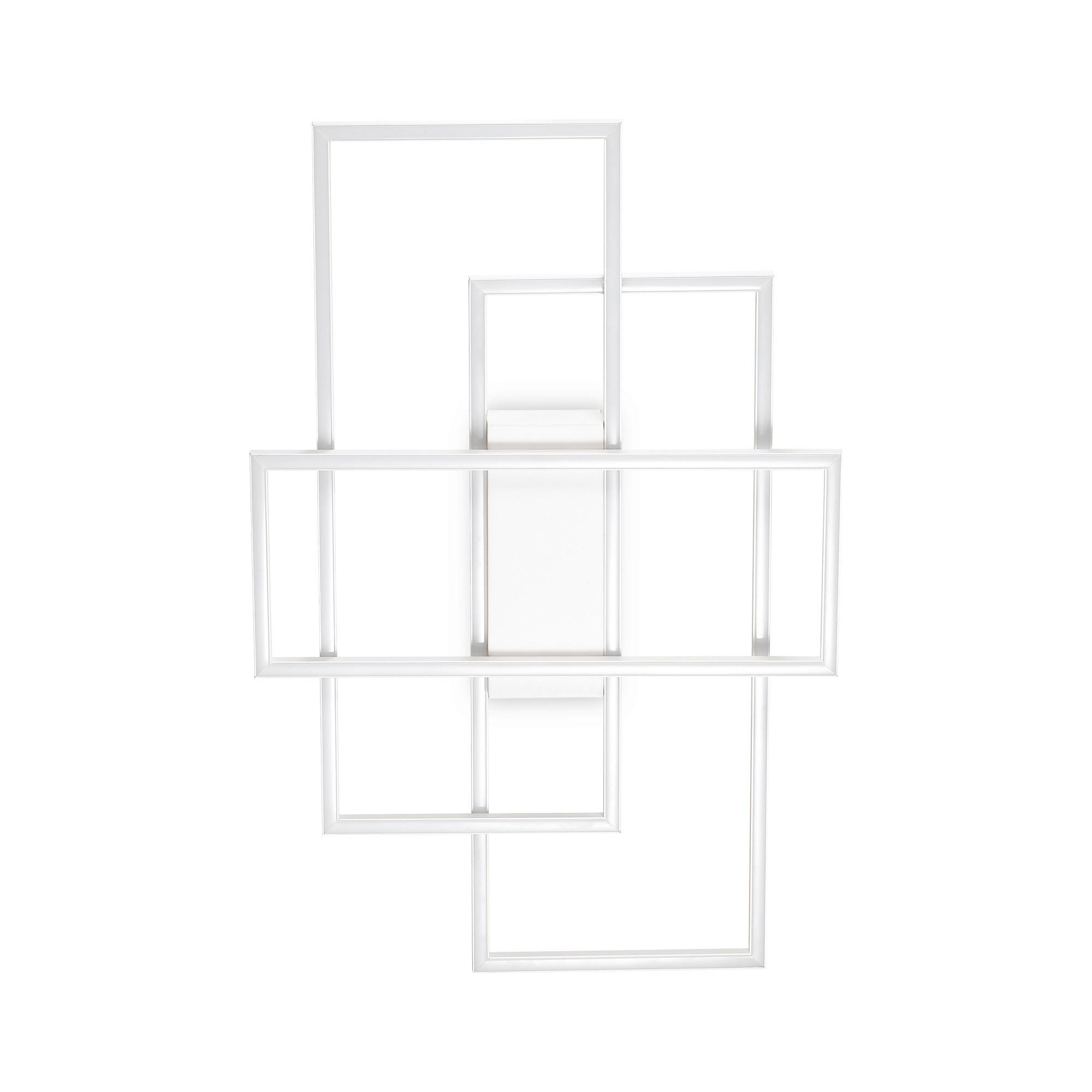 LED-Deckenleuchte Bianco Weiß B: 41 cm - Weiß, Design, Kunststoff/Metall (62,5/41/6cm) - Ideal Lux