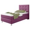 Boxspringbett 90x200 Cm Köln Plus - Pink/Silberfarben, KONVENTIONELL, Textil (90/115/210cm) - MID.YOU