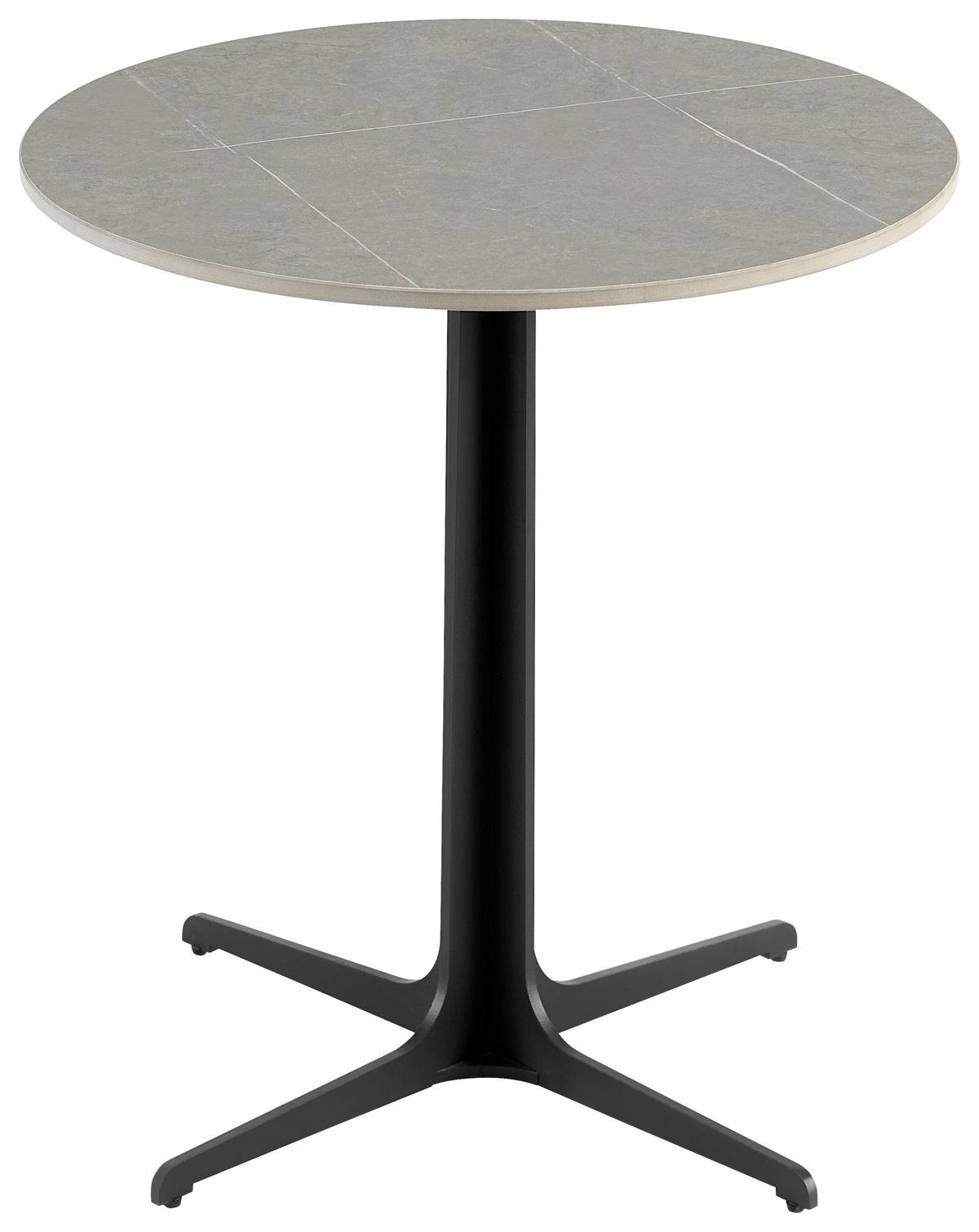 Couchtisch Grey Pearl 1 - Schwarz/Grau, MODERN, Keramik/Metall (50/55/50cm)