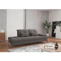 Récamiere Amica E Graphitfarben B: 231 cm - Schwarz/Graphitfarben, KONVENTIONELL, Textil (231/90/122cm) - Sit & More