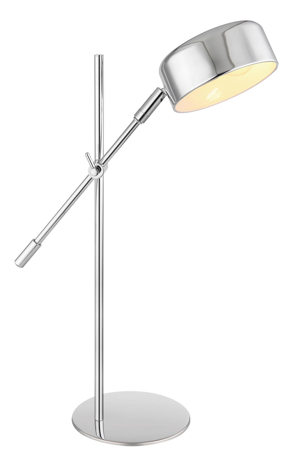 Tischlampe 24099tc Chromfarben mit Schalter - Chromfarben, Basics, Metall (42/16/50cm)