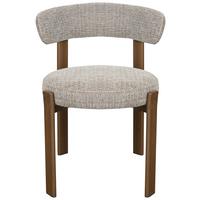 Stuhl Nantes Braun B: 55 cm - Walnussfarben/Braun, MODERN, Textil/Metall (55/75/56,5cm) - Livetastic