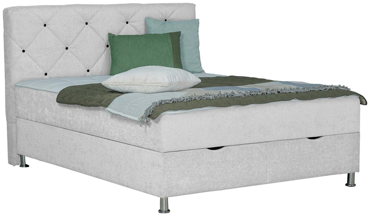 Box-ágy Black Diamond - natúr színű, Design, textil (180/200cm) - Modern Living