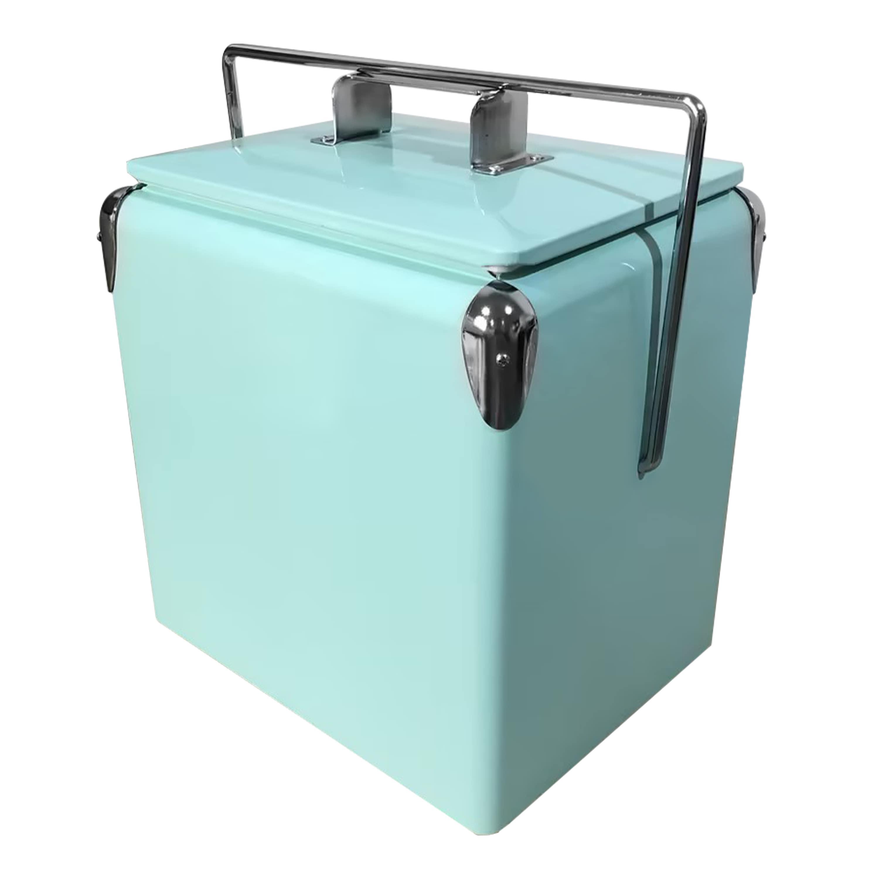 Kühlbox A065.006.03 - Mintgrün, KONVENTIONELL, Kunststoff/Metall (23,5/36/34cm) - Ambia Garden