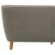 3-Sitzer-Sofa Monaco Greige, Füße Echtholz - Greige/Eichefarben, MODERN, Holz/Textil (181/82/85cm) - Luca Bessoni